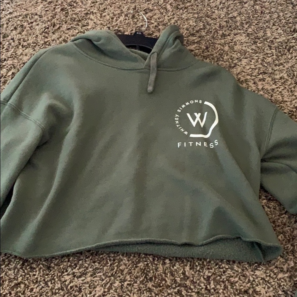 Whitney Simmons cropped hoodie